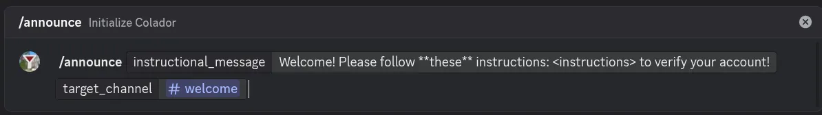 Announce Screenshot