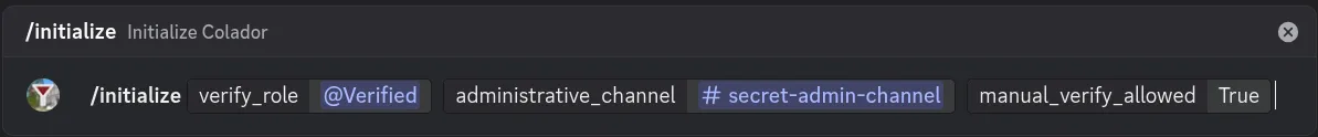 Initialize Screenshot